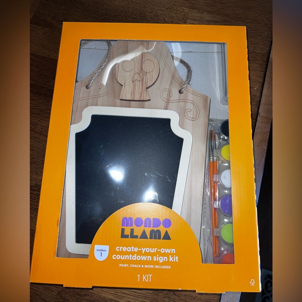 Halloween New mondo llama target casket chalkboard!
